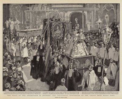La Fiesta de la Asunción en Amberes, la Procesión Centenaria de la Virgen de Notre Dame de Frank Craig